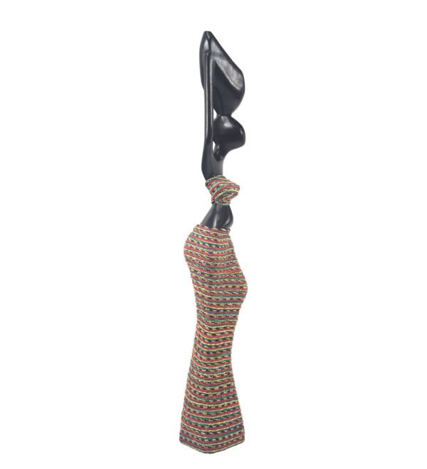 Ebony African Statuette | African Modern Figurine |  Ghana Art - Image 2