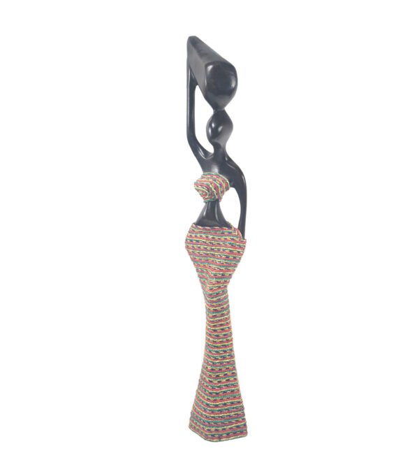 Ebony African Statuette | African Modern Figurine |  Ghana Art - Image 3