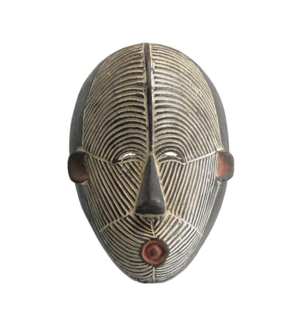 Masque africain Songyé Kifwébé 28 Cm, pour votre collection.