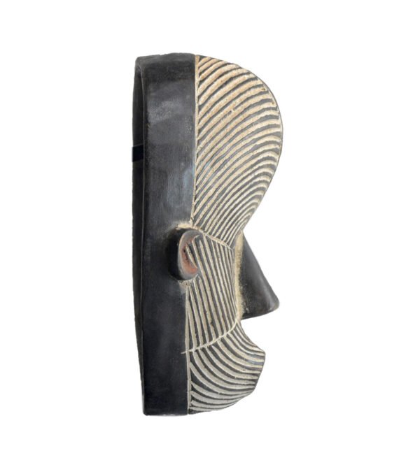 Masque africain Songyé Kifwébé 28 Cm, pour votre collection. – Image 4