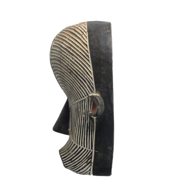 Masque africain Songyé Kifwébé 28 Cm, pour votre collection. – Image 5