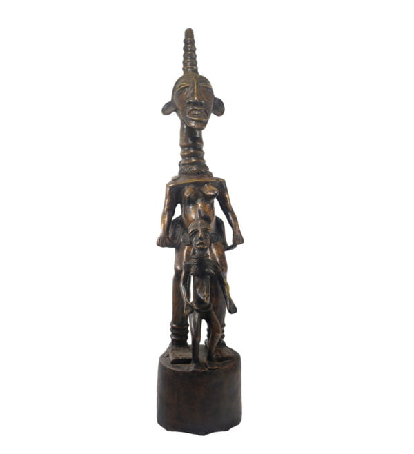 Statuette africaine en Bronze Tikar 59 cm 7,3 Kg. – Image 2