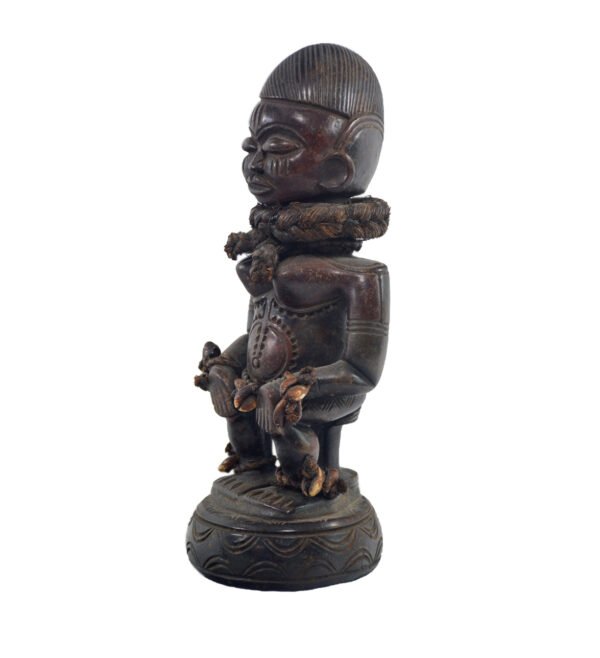 African Terracotta Statuette | African Yoruba Statue | African Art - Image 4