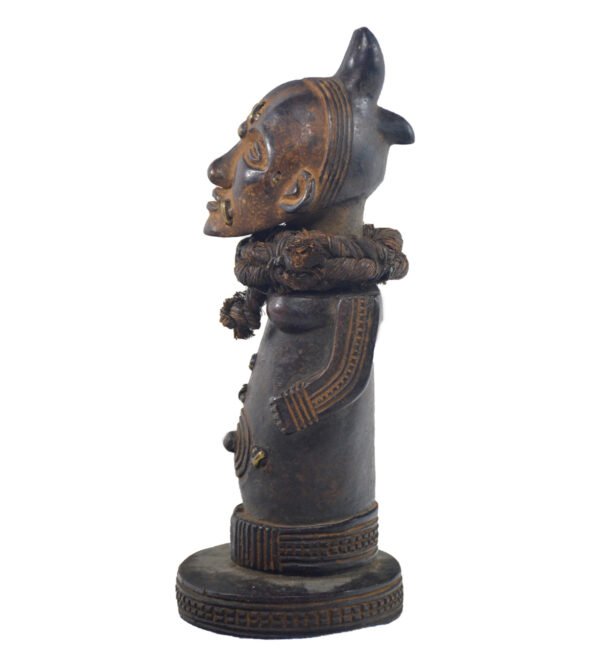 African Terracotta Statuette | African Yoruba Statue | African Art - Image 5