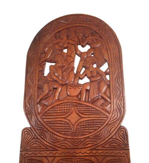 African Wooden Chair | wooden carved chair | African Home Decor - Image 5