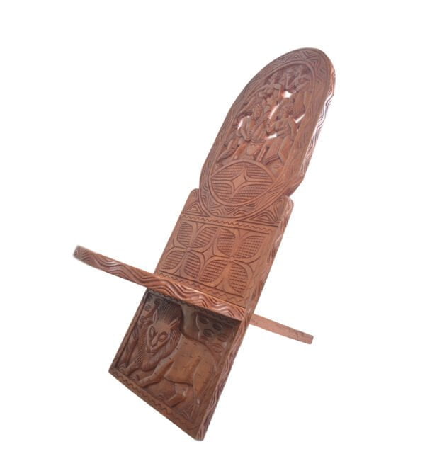 African Wooden Chair | wooden carved chair | African Home Decor - Image 4