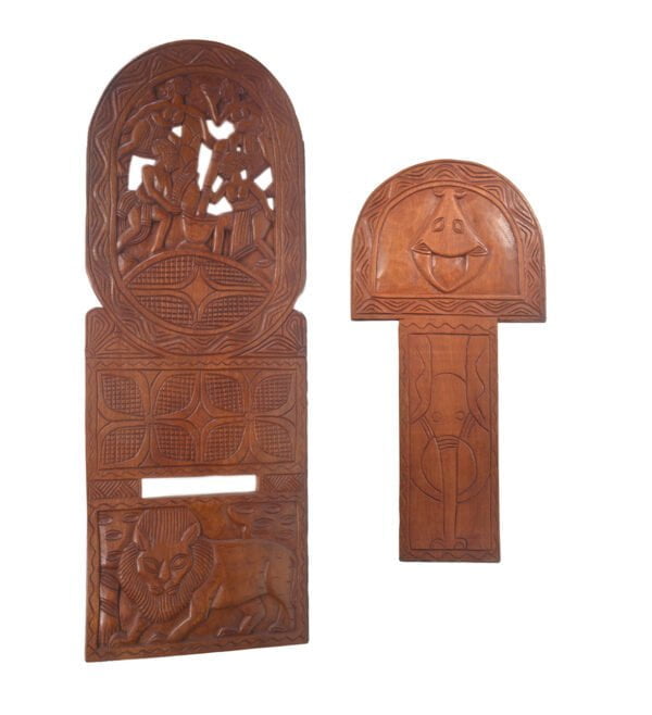 African Wooden Chair | wooden carved chair | African Home Decor - Image 2