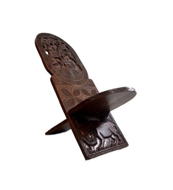 Chaise Africaine à palabre | Décoration Africaine | Art Africain – Image 3