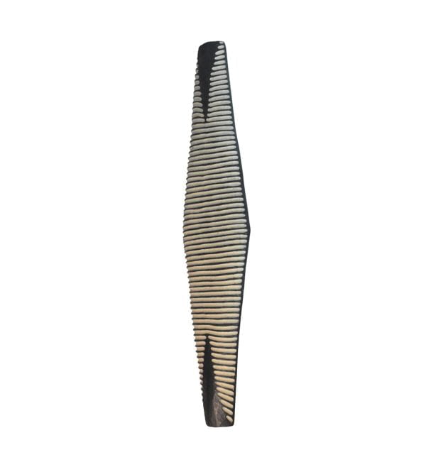 African Zulu Shield | African Tribal Art | Long Carved Shield - Image 3