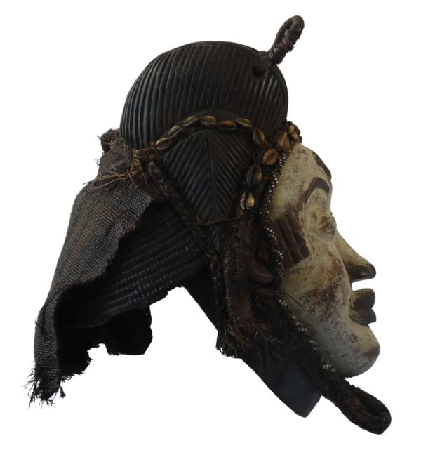 Masque africain Pounou | Masque Tribal du Gabon | Ancien Masque Africain – Image 5