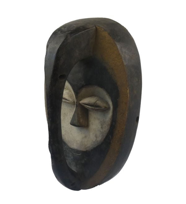 Masque africain Kwélé | Masque Tribal du Gabon | Ancien Masque Africain – Image 3