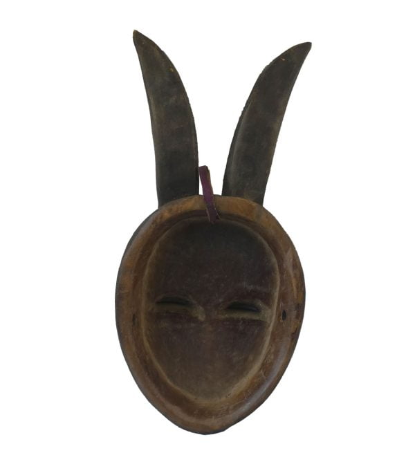 African Kwele Horned Mask | African Gabon Tribal Mask - Image 6
