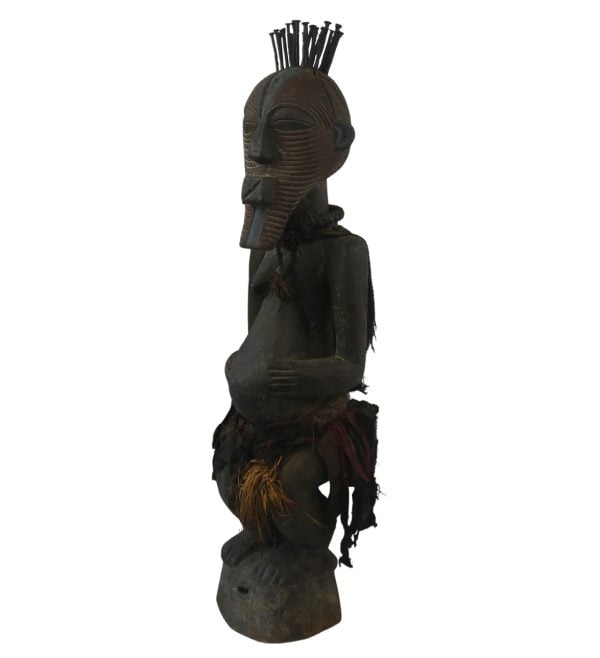 African Songye statuette 27*6" 5,5 lbs, for your collection. - Image 3