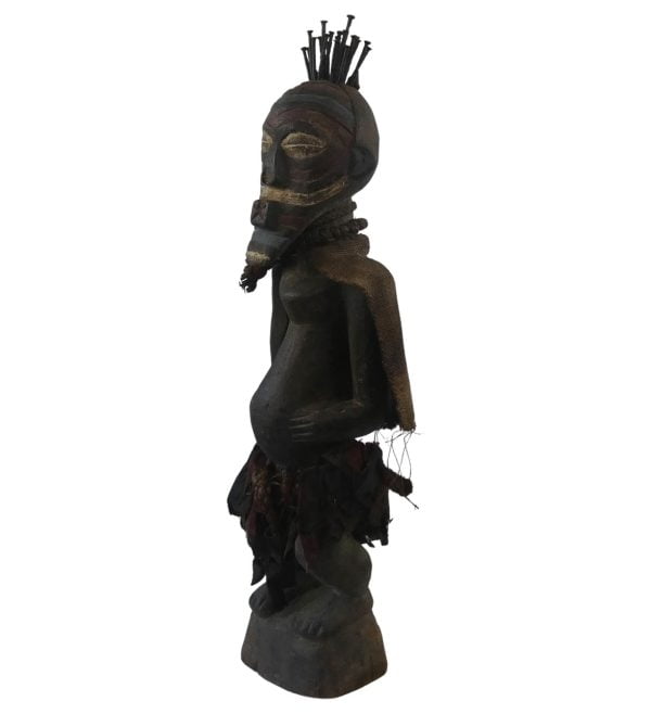 African Songye statuette 28*7" 5,3 lbs, for your collection. - Image 3