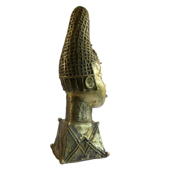 Tête Buste Ife | Sculpture en Bronze | Art Africain Nigéria – Image 6