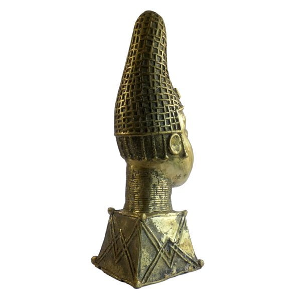 Tête Buste Ife | Sculpture en Bronze | Art Africain Nigéria – Image 7