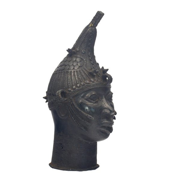 Tête Buste Ife | Sculpture en Bronze | Art Africain Nigéria – Image 3