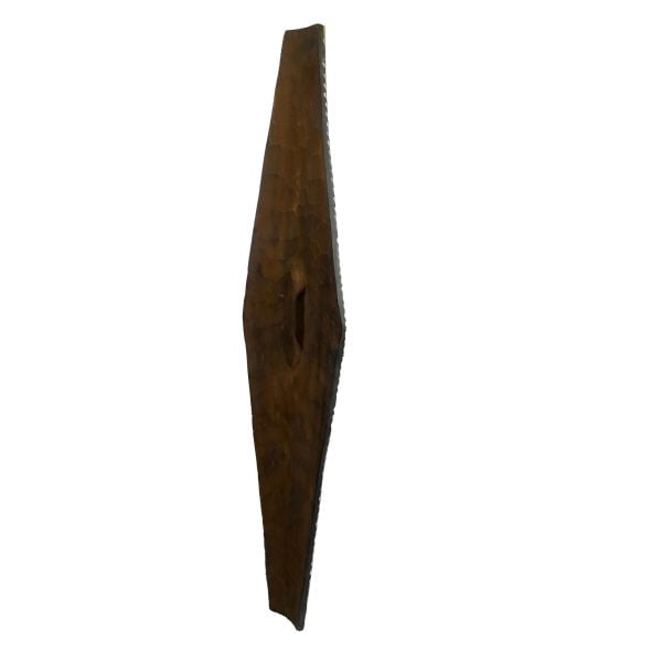 African Zulu Shield | African Tribal Art | Long Carved Shield - Image 6
