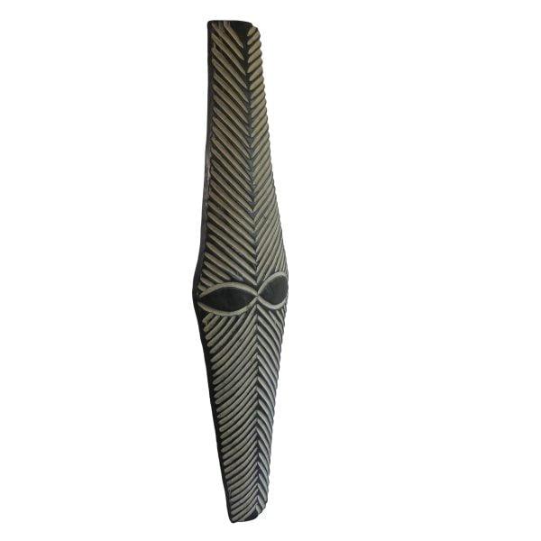African Zulu Shield | African Tribal Art | Long Carved Shield - Image 3