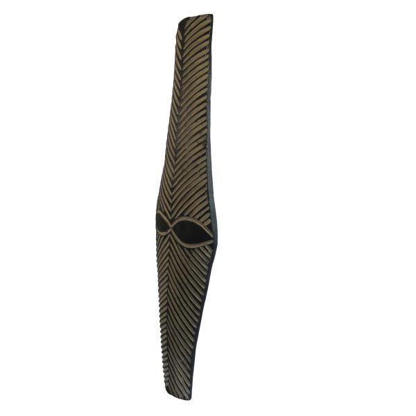 African Zulu Shield | African Tribal Art | Long Carved Shield - Image 4