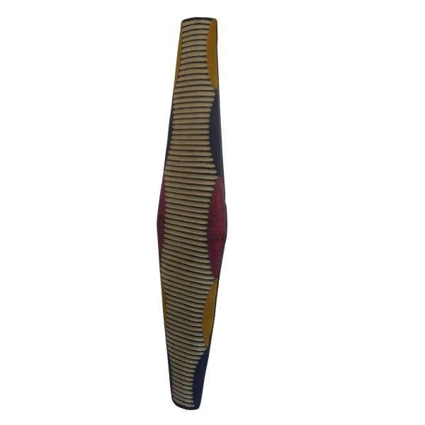 African Zulu Shield | African Tribal Art | Long Carved Shield - Image 3