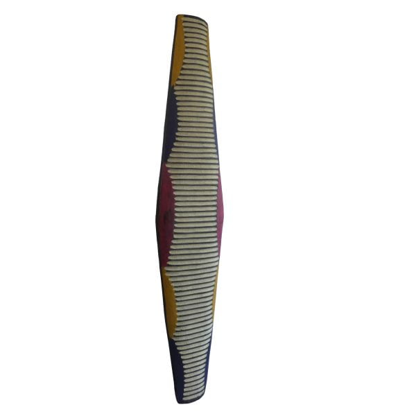 African Zulu Shield | African Tribal Art | Long Carved Shield - Image 4