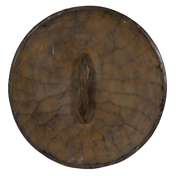 Bouclier africain zoulou en bois | Art Africain Tribal  | Bouclier Rond – Image 2