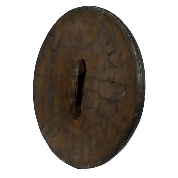African Zulu Shield | African Tribal Art | Round Carved Shield - Image 5