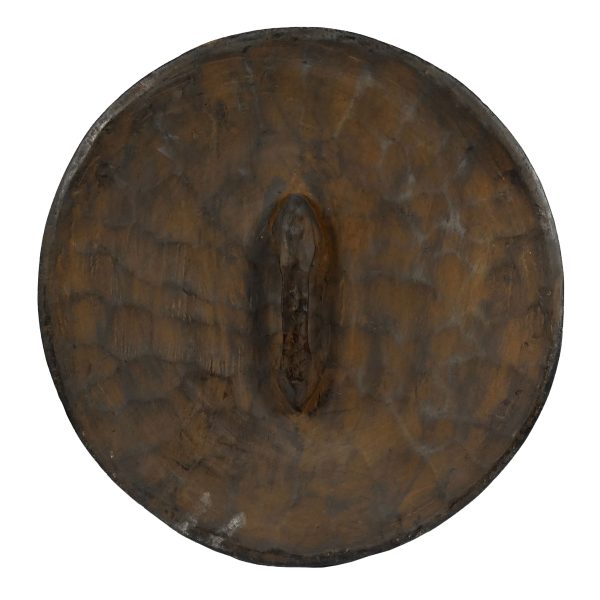 Bouclier africain zoulou en bois | Art Africain Tribal  | Bouclier Rond – Image 2