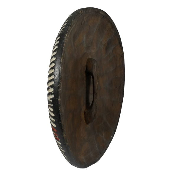 African Zulu Shield | African Tribal Art | Round Carved Shield - Image 5
