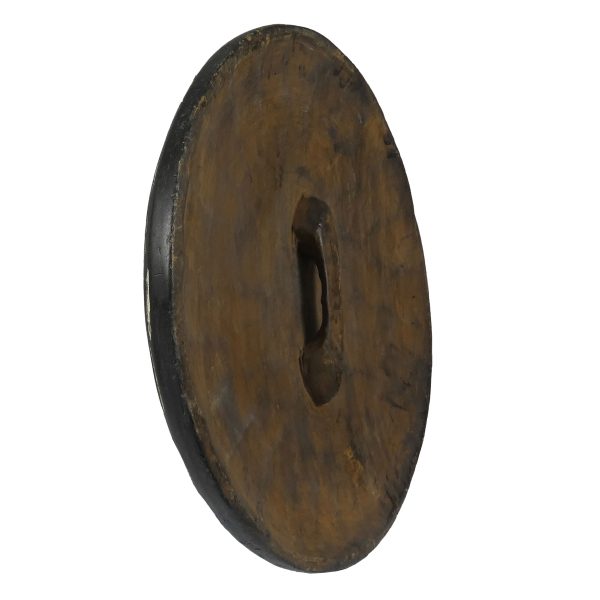African Zulu Shield | African Tribal Art | Round Carved Shield - Image 5