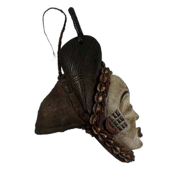 African Punu Mask | Gabon Tribal Mask | Traditional Mask - Image 3