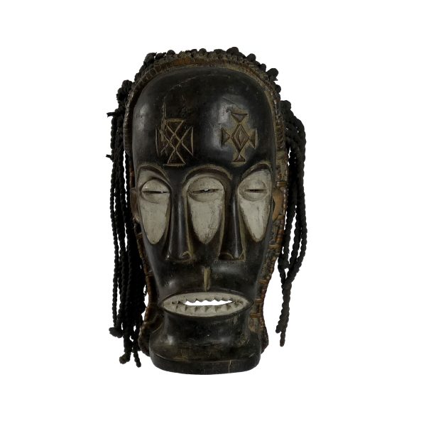 African Chokwe Three-Eyed Mask | Congo Art | African Mask