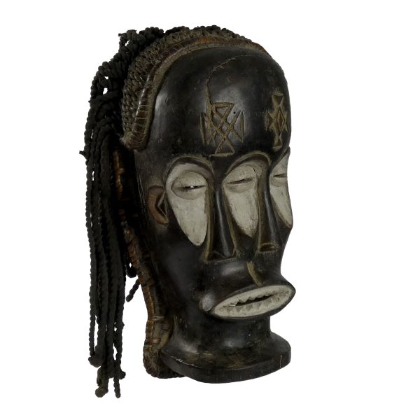 African Chokwe Three-Eyed Mask | Congo Art | African Mask - Image 2
