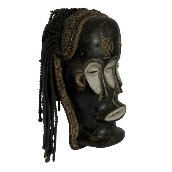 African Chokwe Three-Eyed Mask | Congo Art | African Mask - Image 3