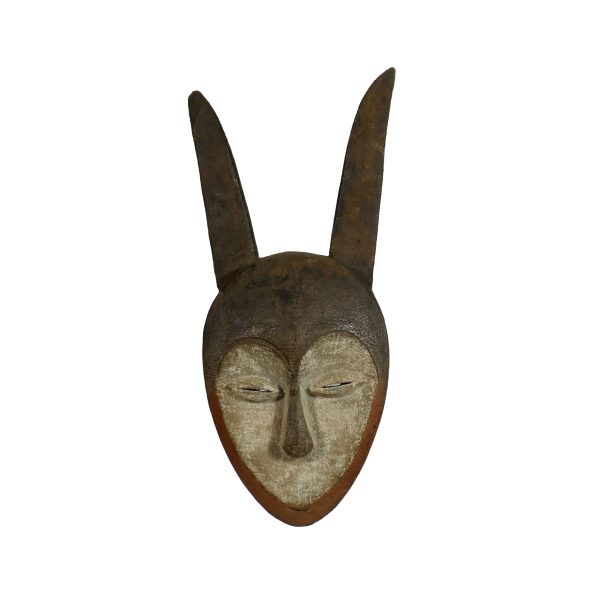 African Kwele Horned Mask | African Gabon Tribal Mask