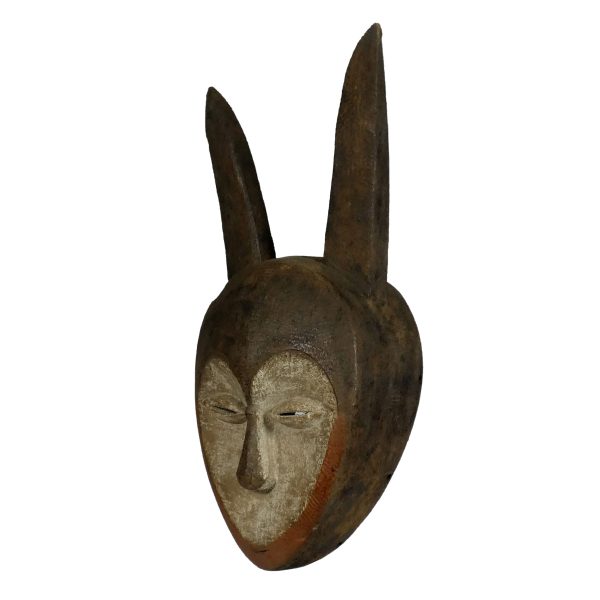 African Kwele Horned Mask | African Gabon Tribal Mask - Image 6