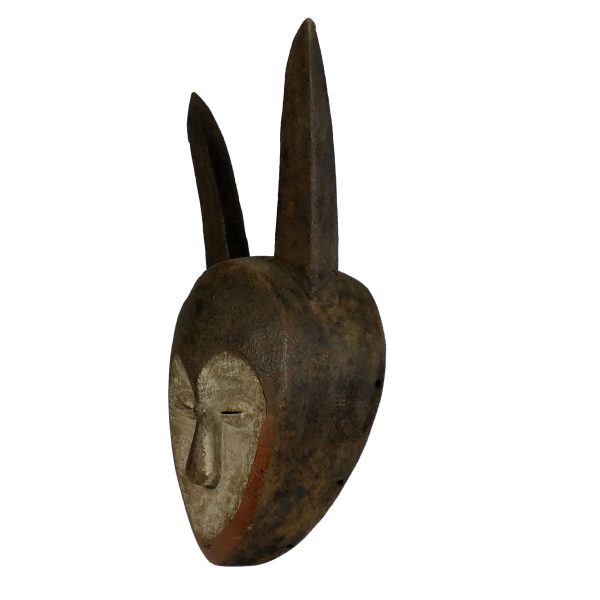 African Kwele Horned Mask | African Gabon Tribal Mask - Image 7