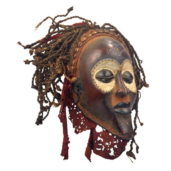 African Chokwe Mask | African Collectors Mask | Congo Art | African Mask - Image 3
