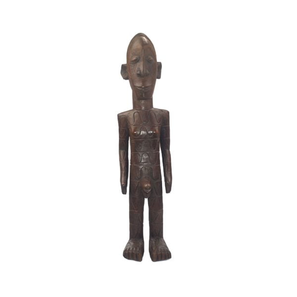 Statue africaine Mangbetu Nebeli | Statuette en bois