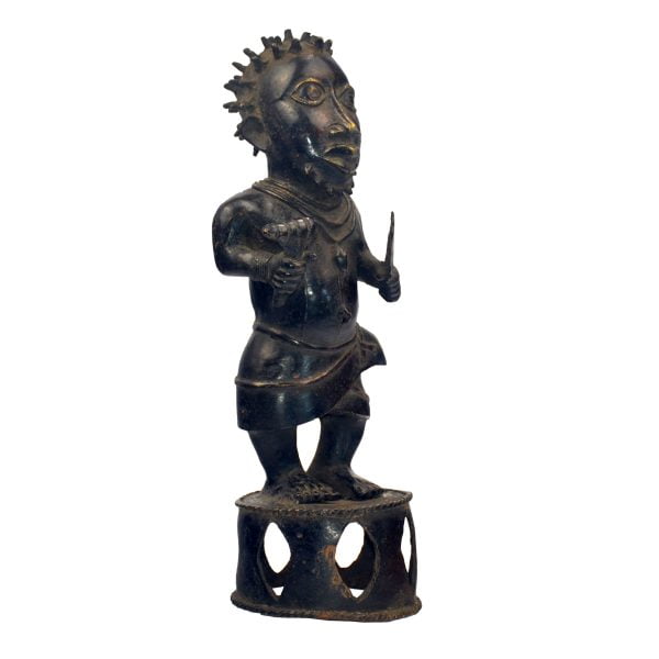 Royal Dwarf | African Benin Bronze Statue - Image 3