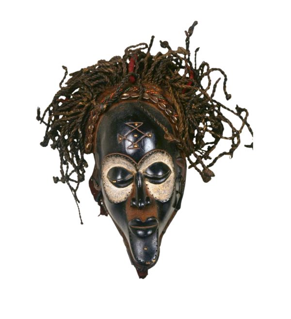 African Chokwe Tribal Mask from Congo